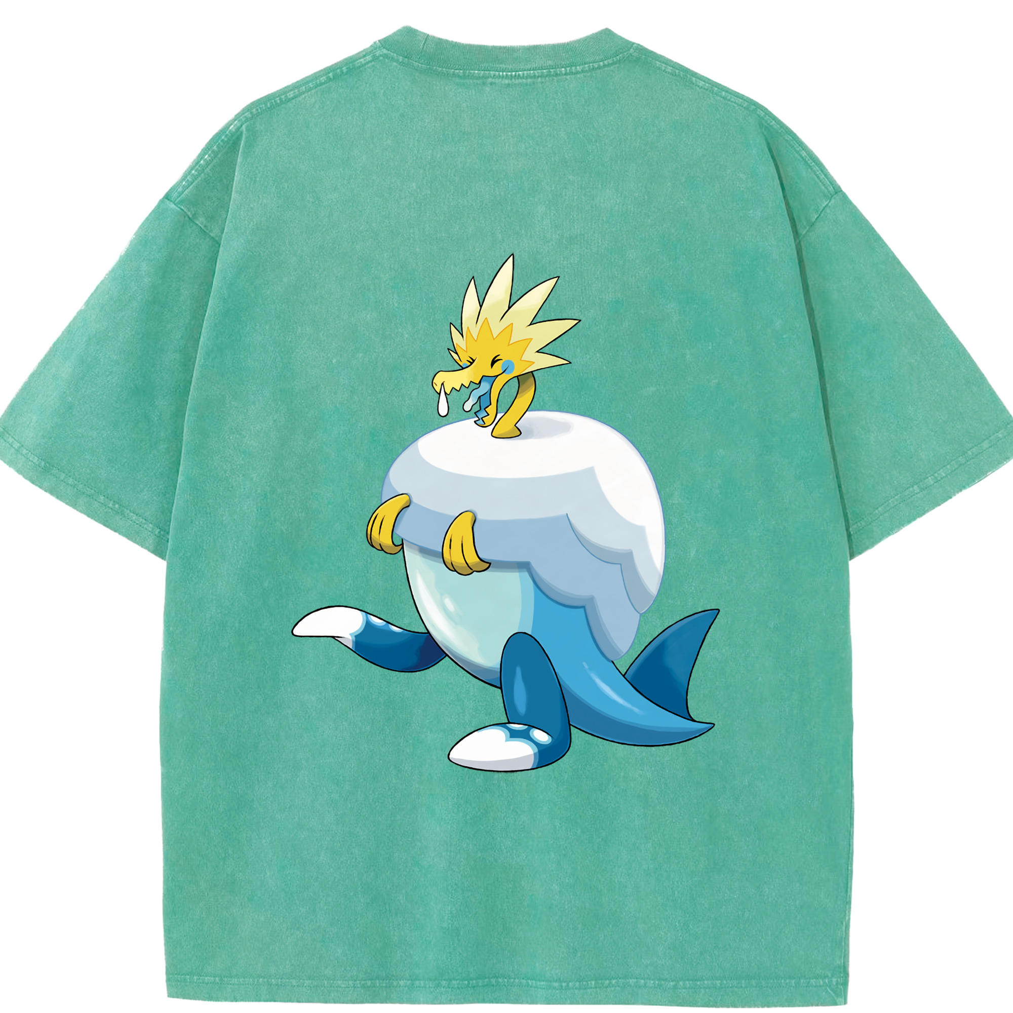 （画像用） ポケットモンスター Pokémon 綿100% ヴィンテージ風 半袖Tシャツ（背面プリント）